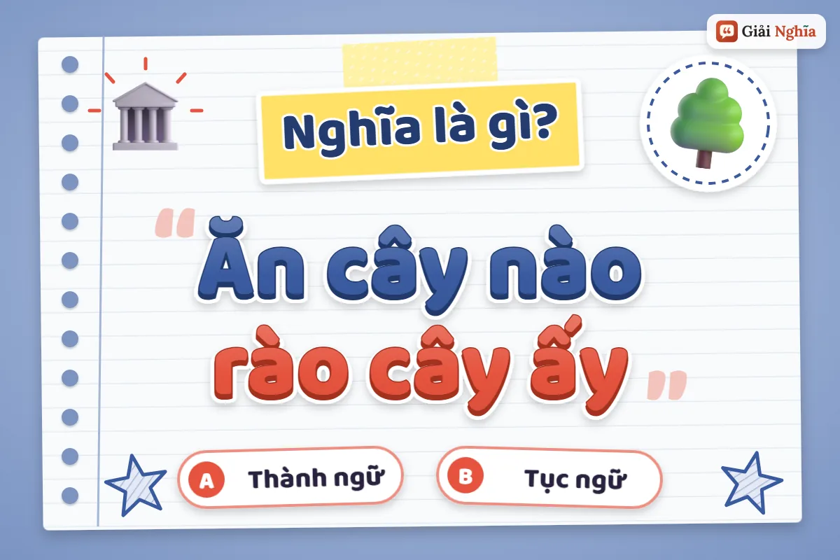 Giải thích câu tục ngữ “Ăn cây nào rào cây ấy”