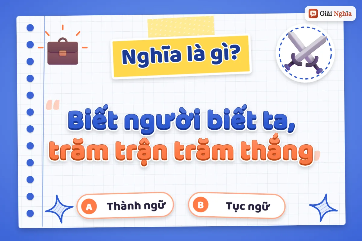 Biết người biết ta, trăm trận trăm thắng nghĩa là gì