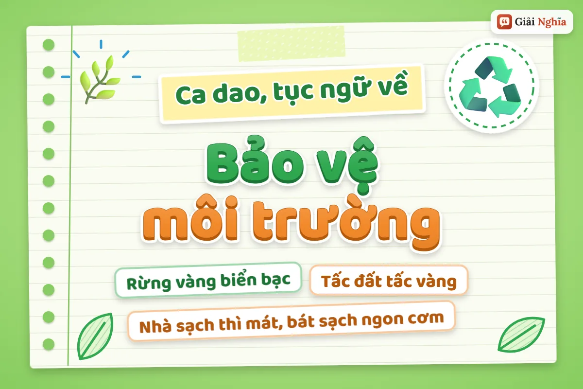 Ca dao tục ngữ về bảo vệ môi trường