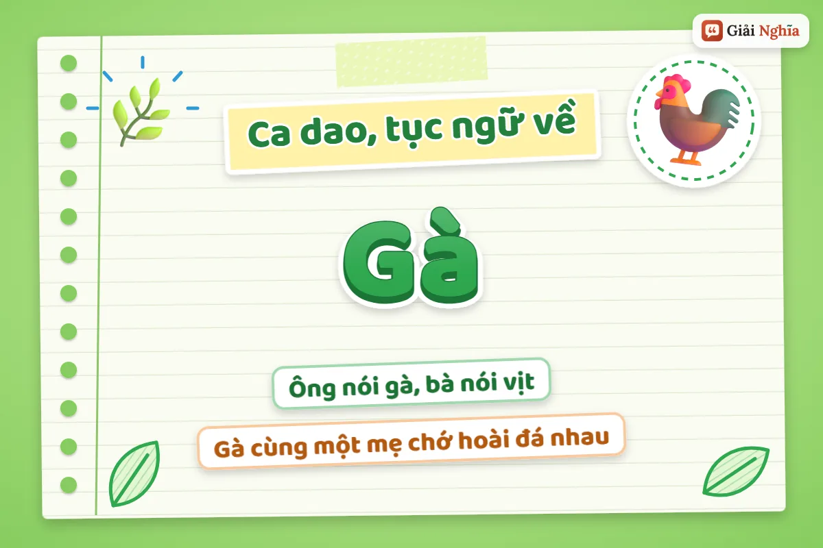 Ca dao tục ngữ về gà