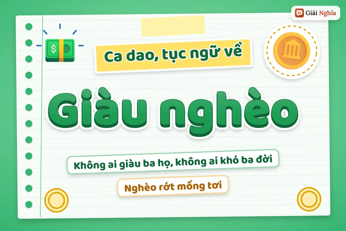 Ca dao tục ngữ về giàu nghèo