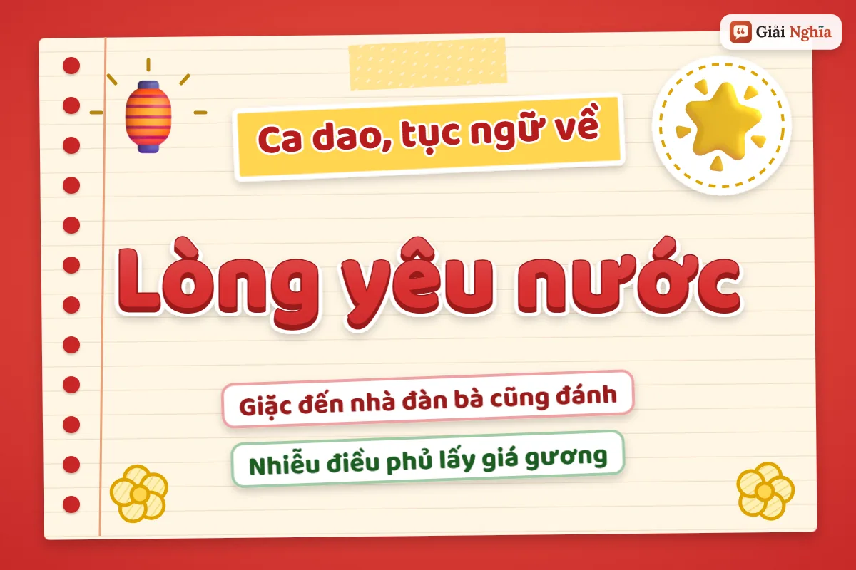 Ca dao tục ngữ về lòng yêu nước