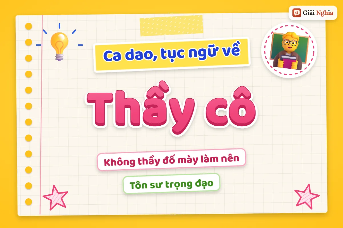 Ca dao tục ngữ về thầy cô
