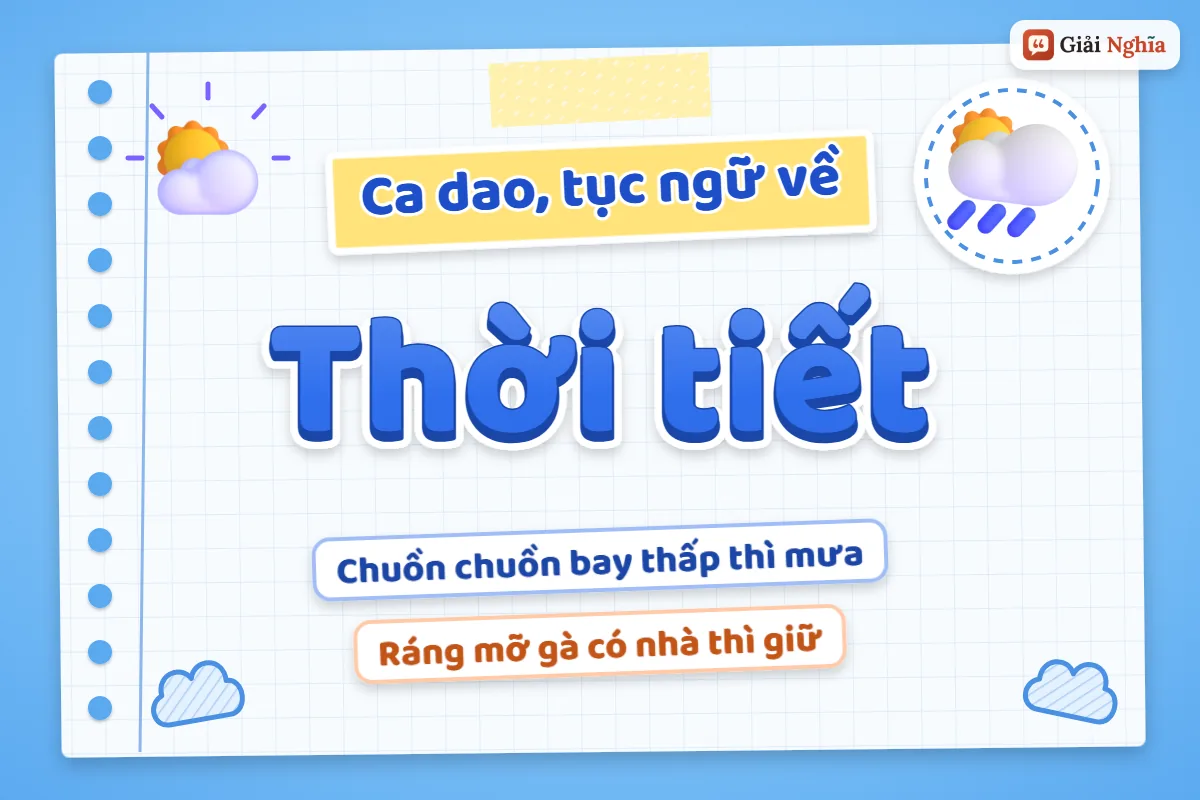 Ca dao tục ngữ về thời tiết