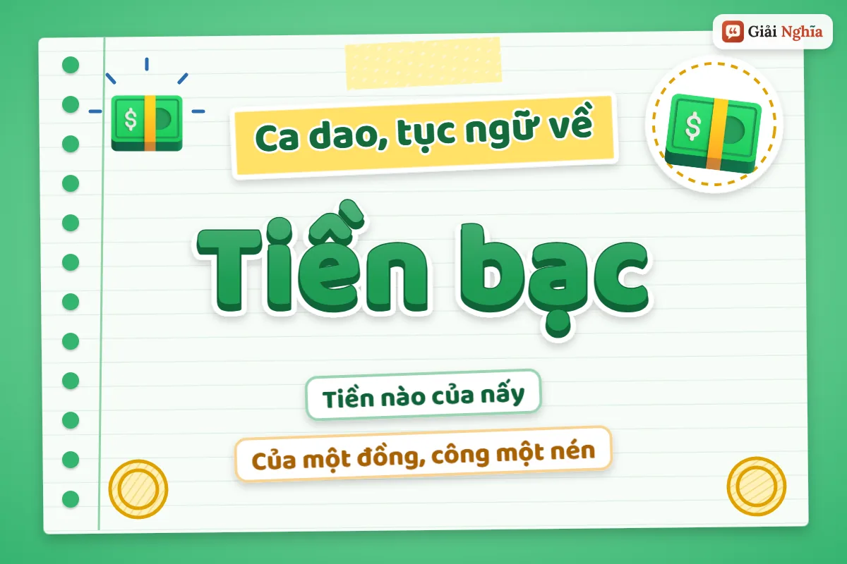 Ca dao tục ngữ về tiền