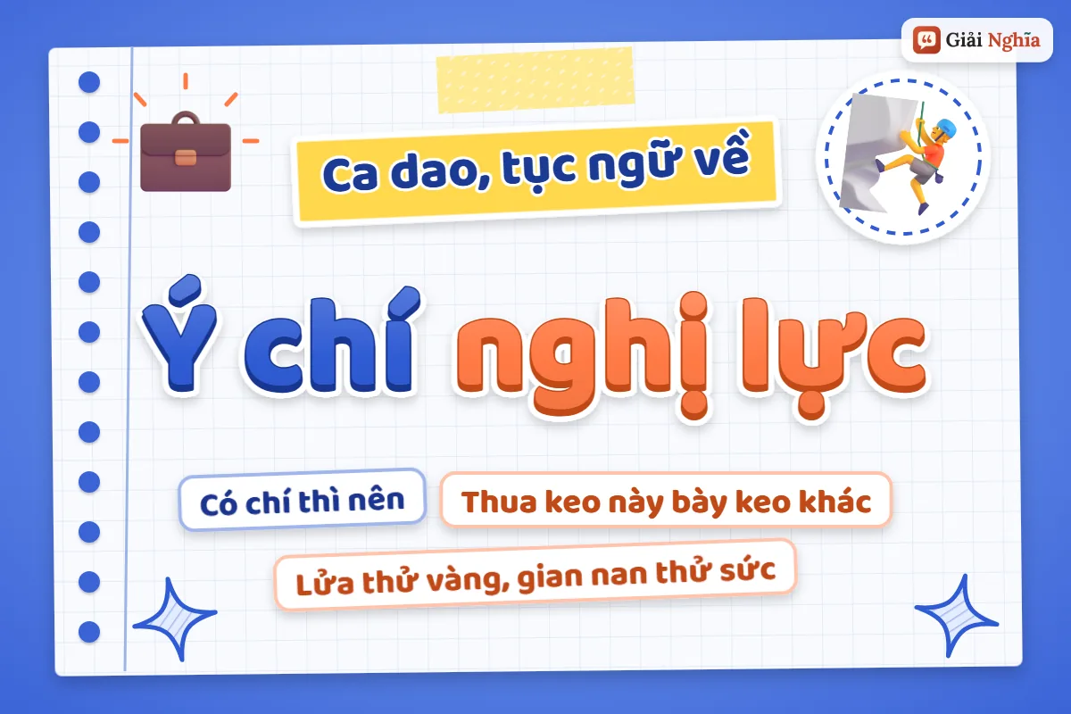 Ca dao tục ngữ về ý chí nghị lực