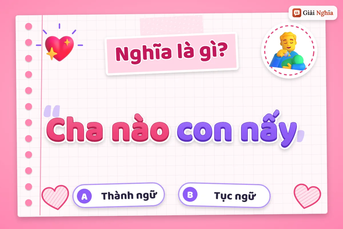 Cha nào con nấy nghĩa là gì