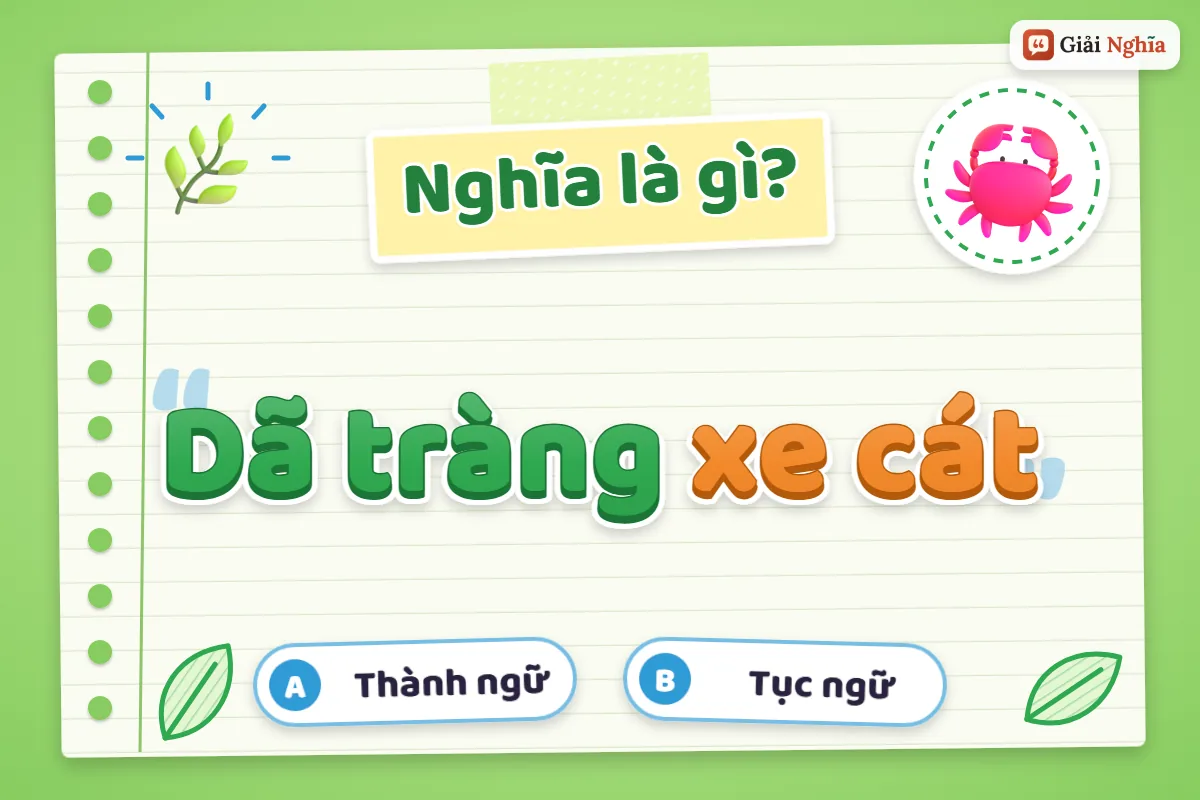 Dã tràng xe cát nghĩa là gì