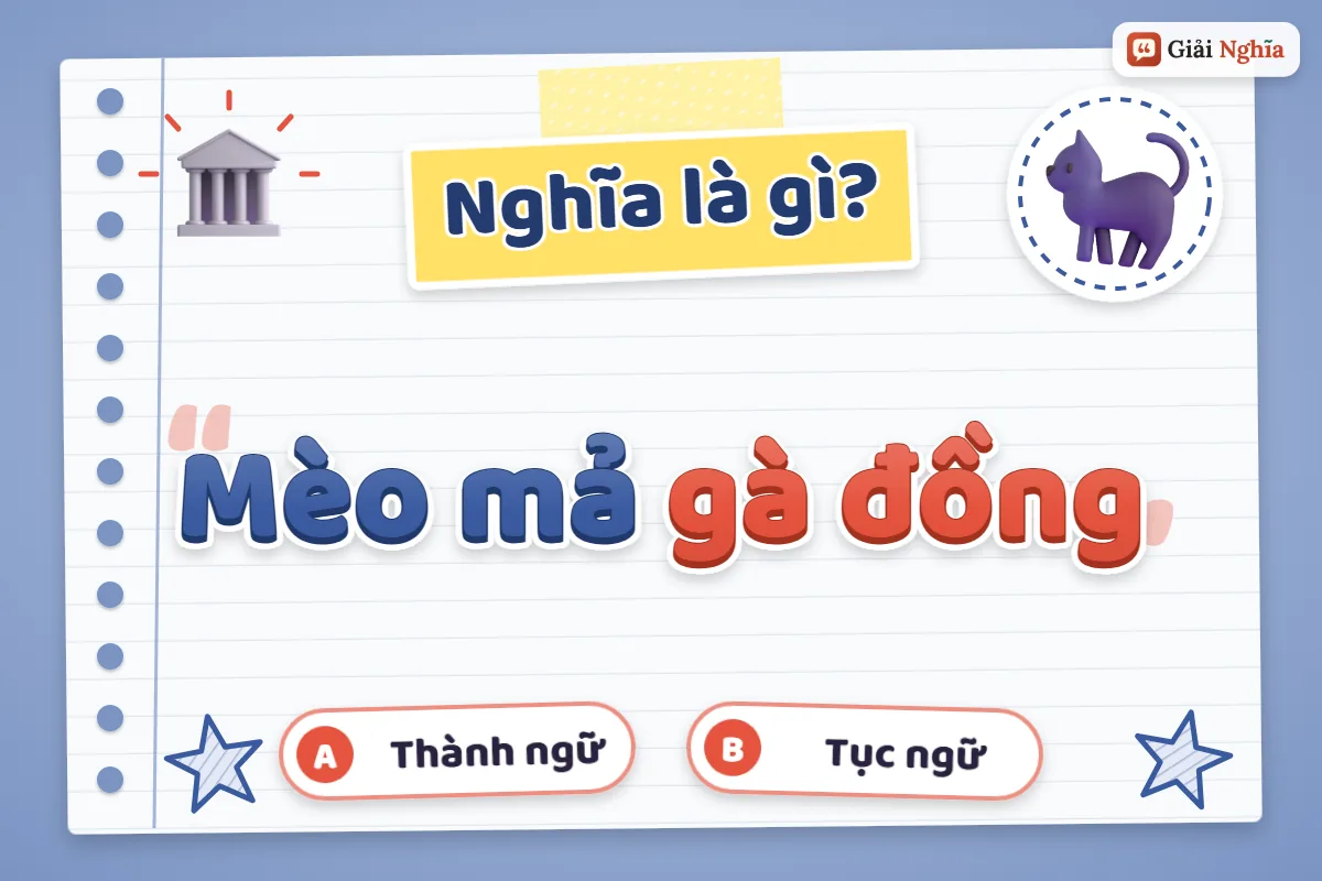 Mèo mả gà đồng nghĩa là gì