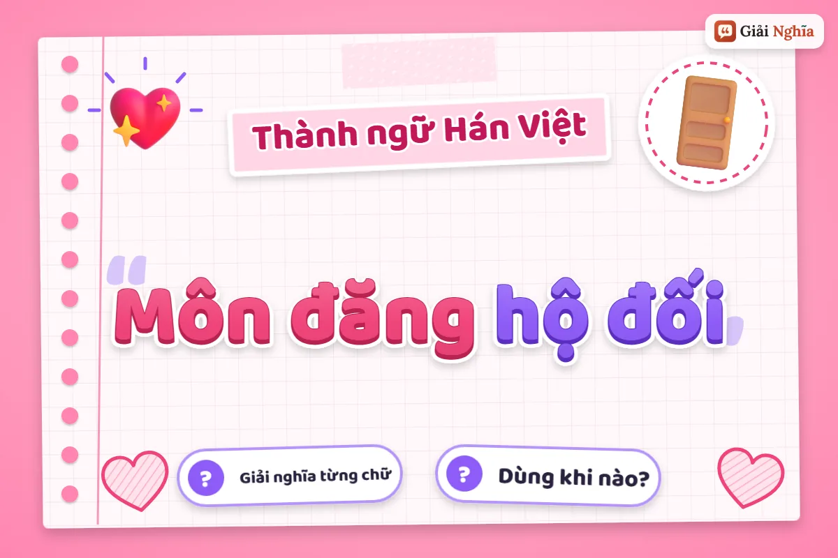Môn đăng hộ đối nghĩa là gì