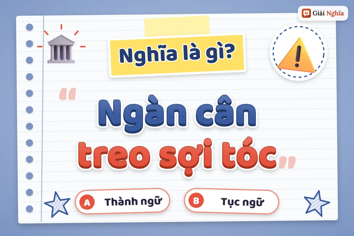Ngàn cân treo sợi tóc nghĩa là gì