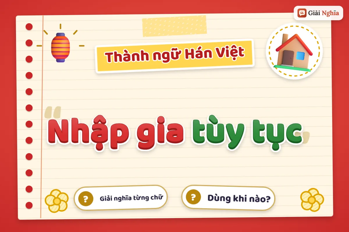 Nhập gia tùy tục là gì