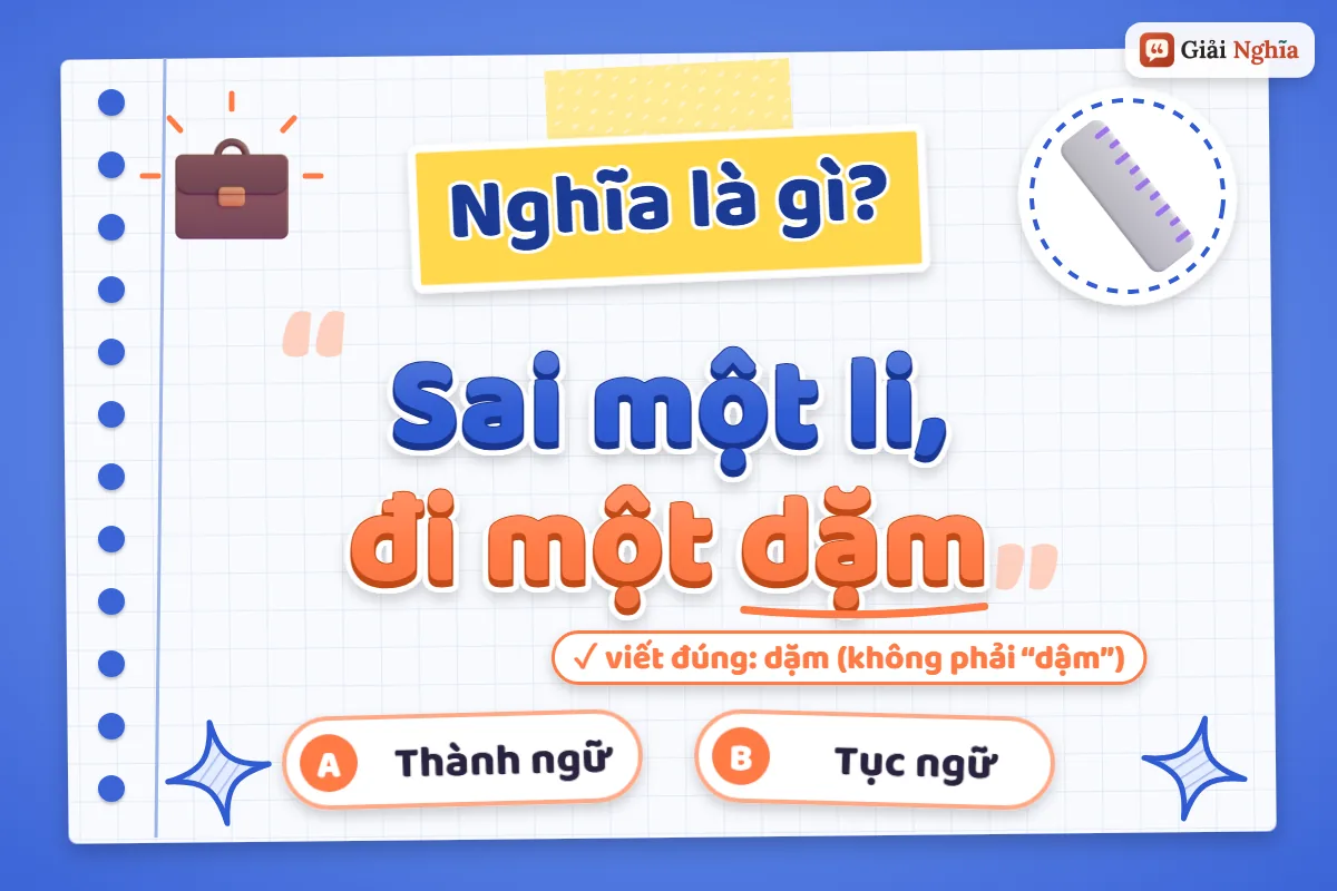 Sai một li, đi một dặm nghĩa là gì