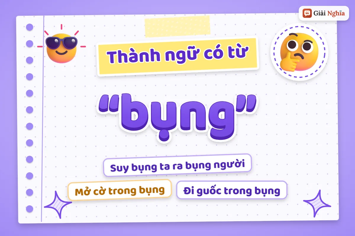 Thành ngữ có từ bụng