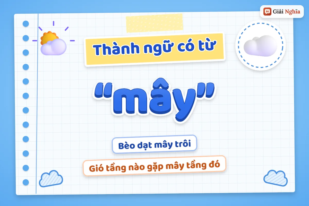Thành ngữ có từ mây