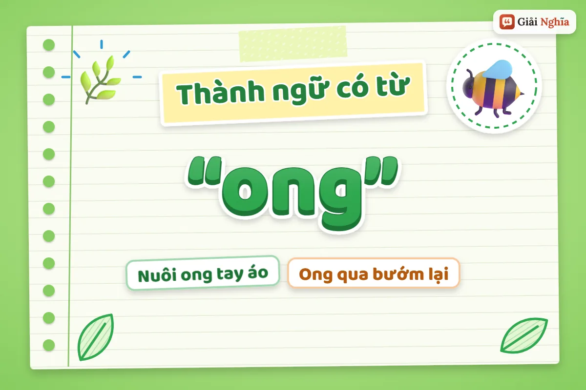 Thành ngữ có từ ong