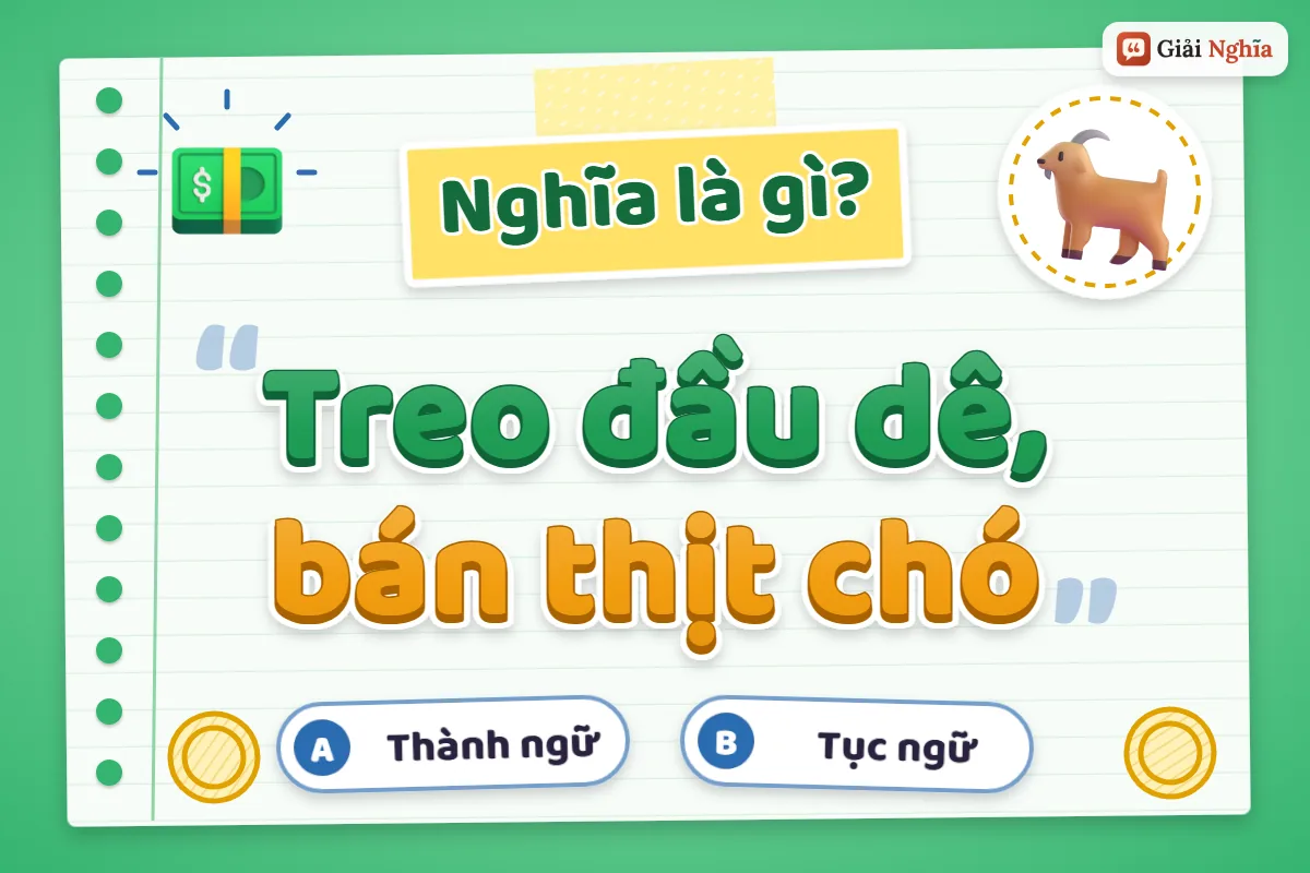 Treo đầu dê, bán thịt chó nghĩa là gì