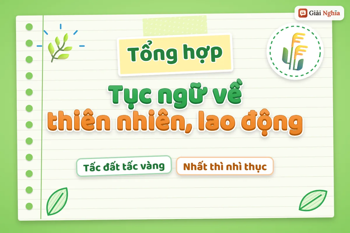 Tục ngữ về thiên nhiên và lao động sản xuất