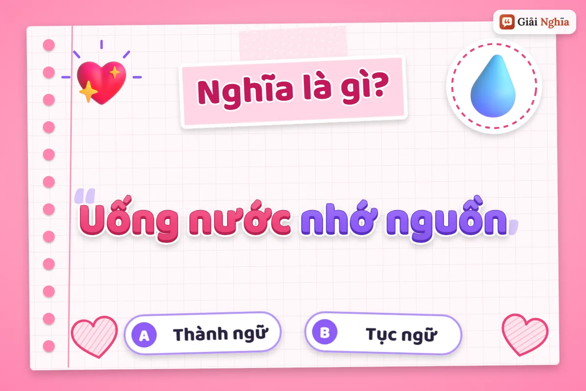 Giải thích câu tục ngữ “Uống nước nhớ nguồn”