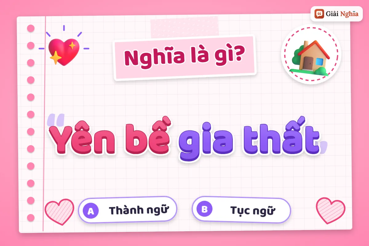 Yên bề gia thất nghĩa là gì